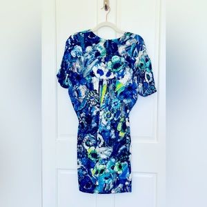 Just Cavalli Women's Multi-Color V-Neck Bodycon Dress. Size S